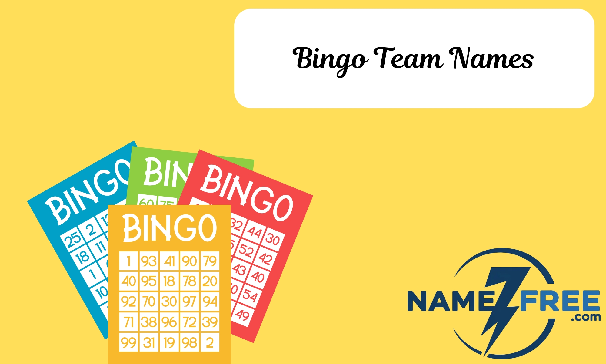 Bingo Team Names