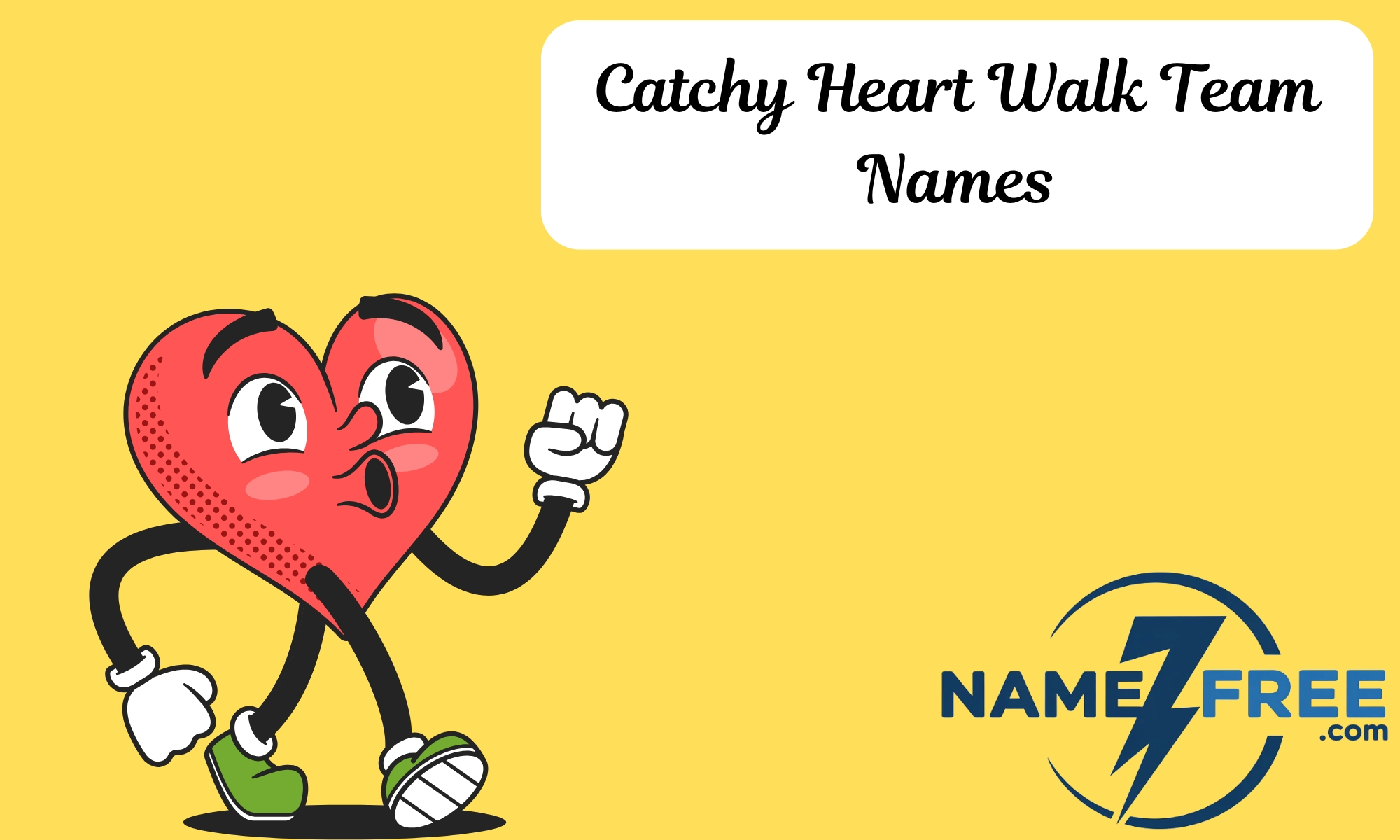 Catchy Heart Walk Team Names