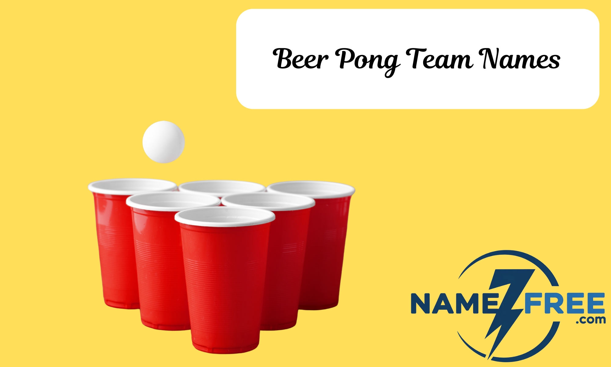Beer Pong Team Names